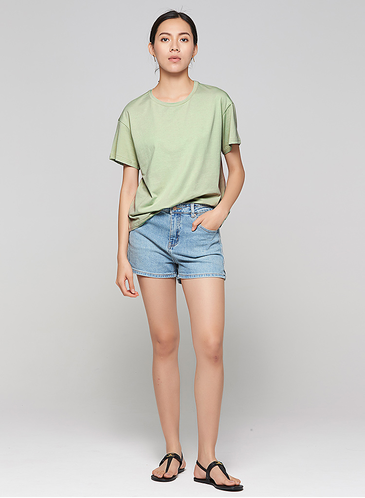 hla海澜之家女装2021夏季新款宽松t恤显瘦纯棉短袖百搭显瘦hdatxw2a