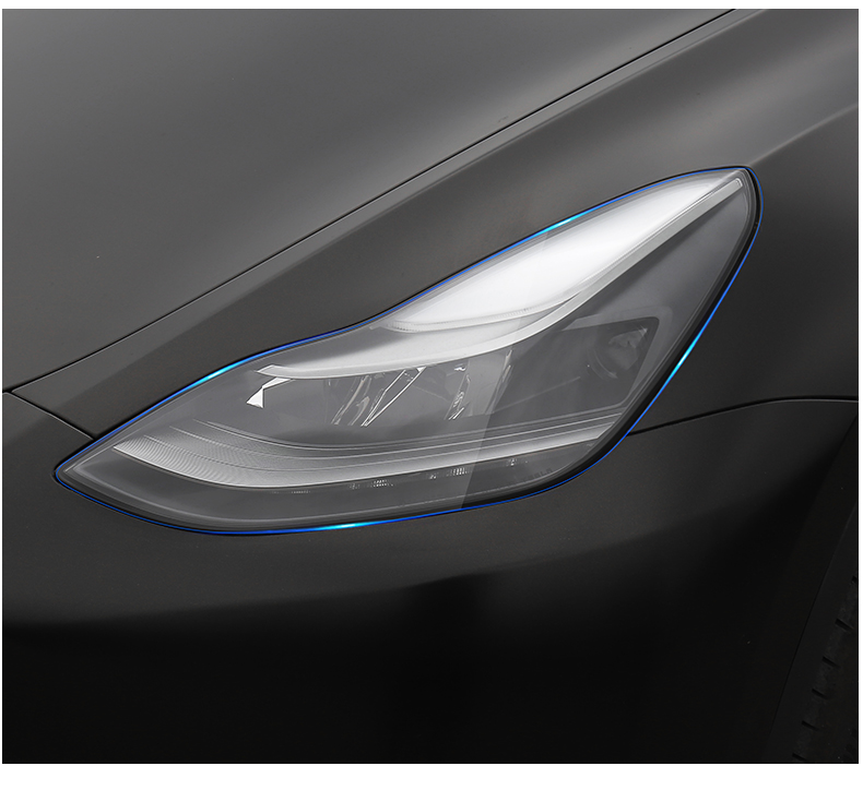 刮耐磨外饰汽车用品改装饰车载配件神器 【特斯拉model 3】透明大灯膜