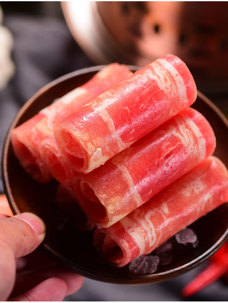 雪花肥牛卷新鲜烤煎肥牛肉片调理牛肉卷 4斤雪花肥牛卷【图片 价格