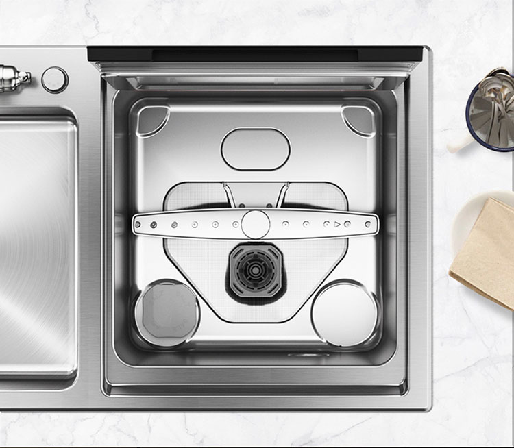 华帝洗碗机 集热式水槽洗碗机一体家用 嵌入式双风机热风烘干声波海鲜