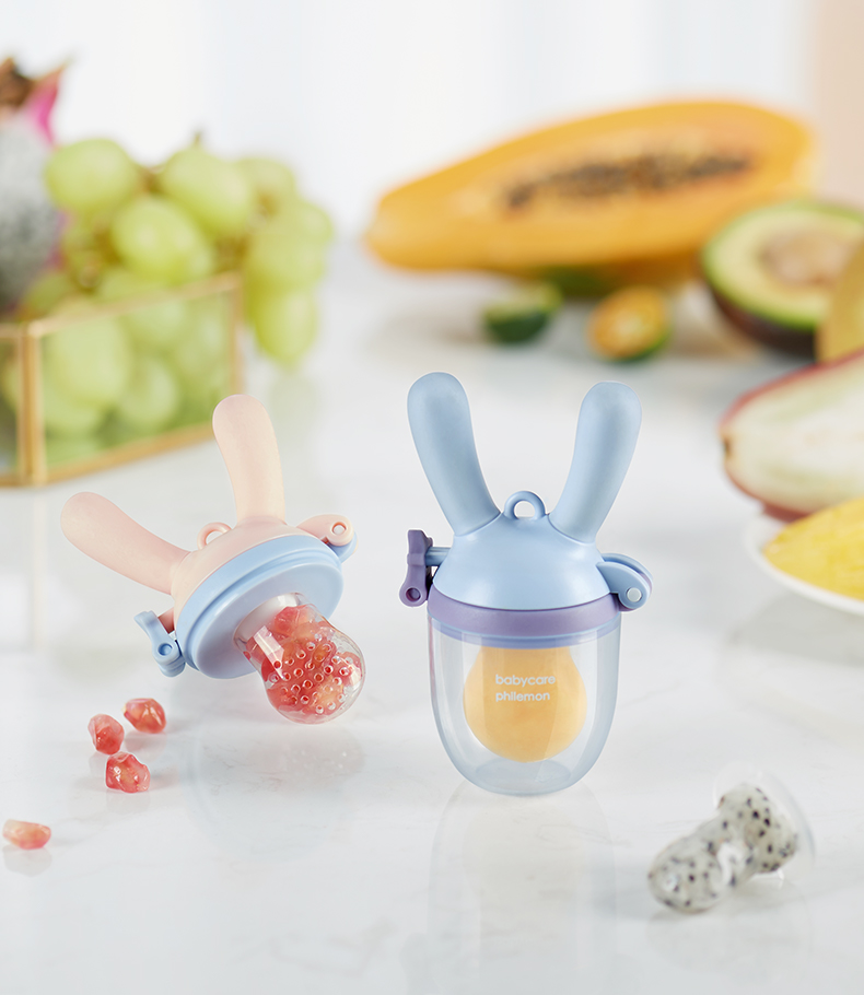 babycare咬咬乐推进式婴儿食物果蔬咬咬袋硅胶玩乐磨牙y棒宝宝吃水果