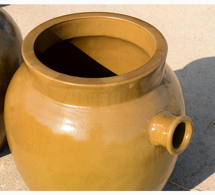 酿酒发酵缸 酿酒设备四川传统家用酒坛子夹缸土陶冷却缸器100/200双层