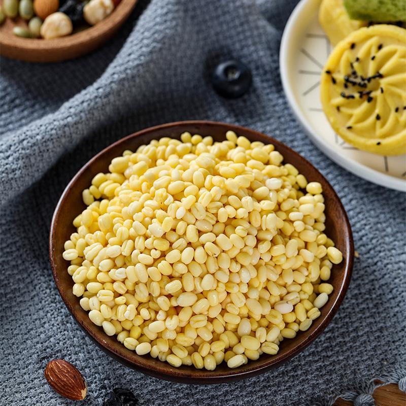 新脱皮绿豆仁去壳绿豆烘焙去皮绿豆原料绿豆汤绿豆沙1斤5斤装 绿豆瓣5