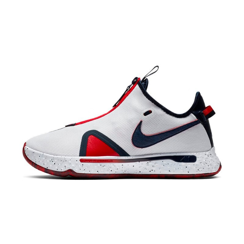 nike耐克男鞋pg4ep保罗乔治4代黑白拉链舒适耐磨缓震篮球鞋cd5082001