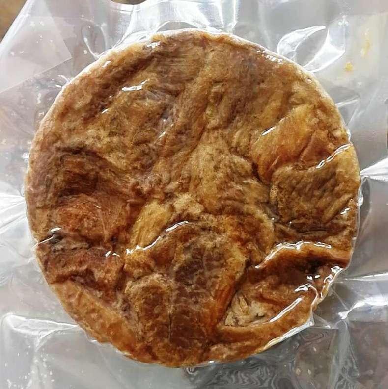晨臻 猪肉渣五花猪肉饼 500g 南通如皋特产 怡佳子沁园原味散称皮丁肥