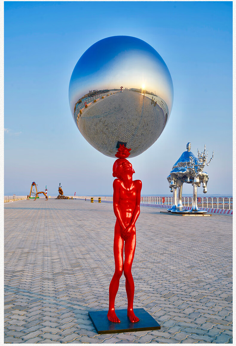 阿斯蒙迪陈文令限量版雕塑红色记忆小红人平衡之巅原创艺术画廊款收藏