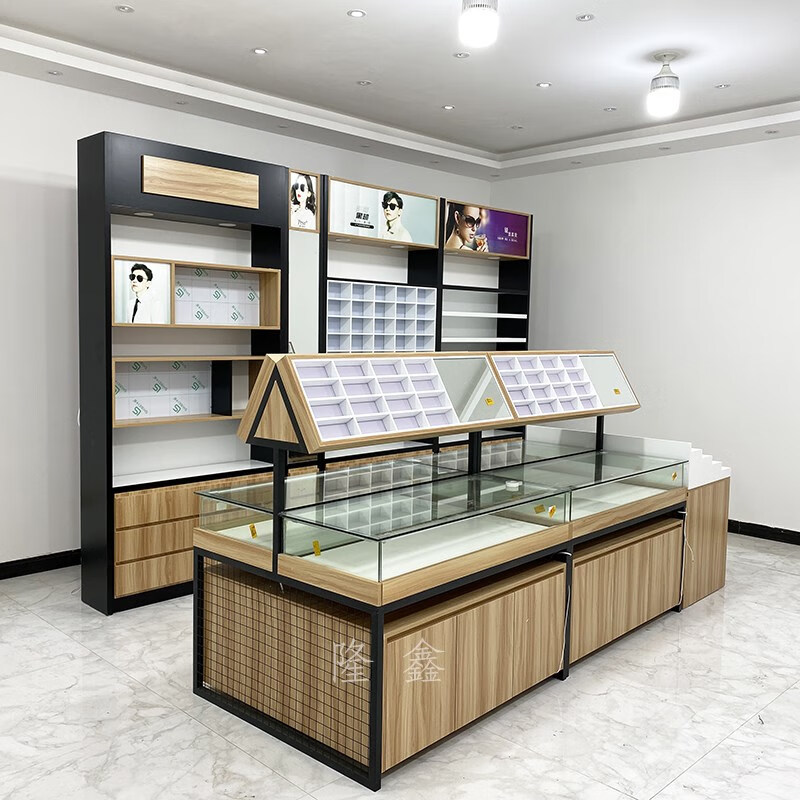 盎梓 眼镜展示柜中岛展示柜台眼镜柜子整店定制太阳墨镜陈列柜眼镜