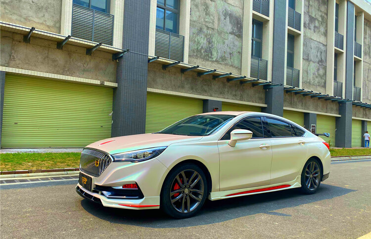 适用于红旗h5尾翼18-22款h5爆改装运动前后唇包角侧裙边大小包围尾翼