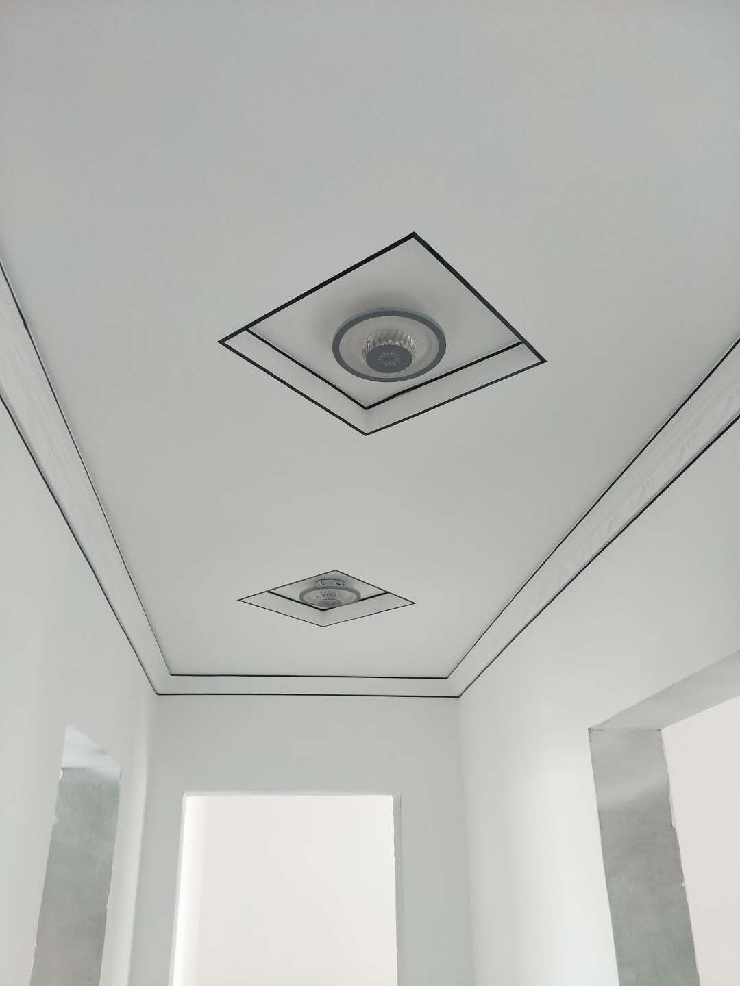 石膏线美边线自粘家用吊顶客厅石膏线背景墙装饰线条黑钛金阳角线美