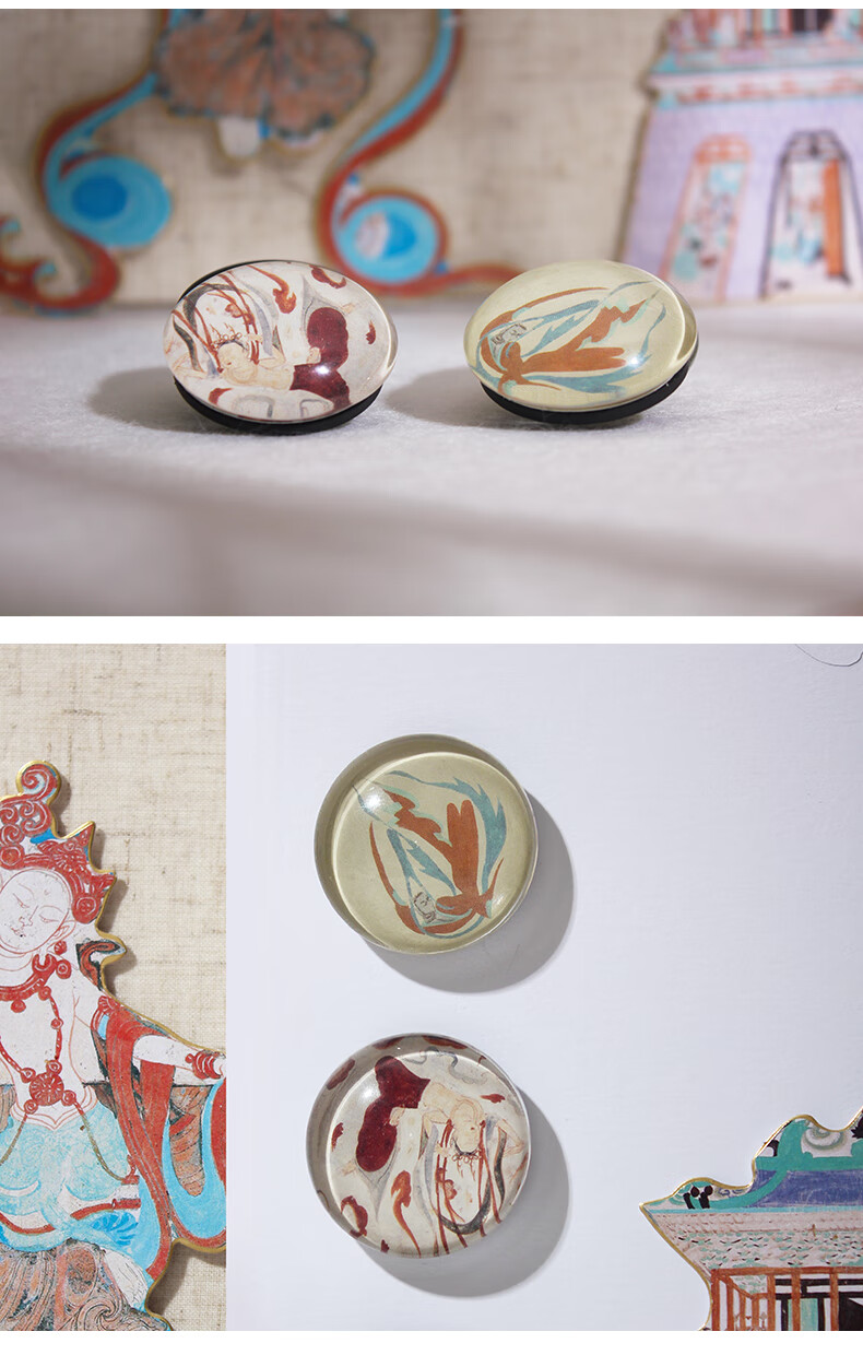 敦煌研究院飞天冰箱贴敦煌文创礼品博物馆生日礼物女生女友乐舞飞天