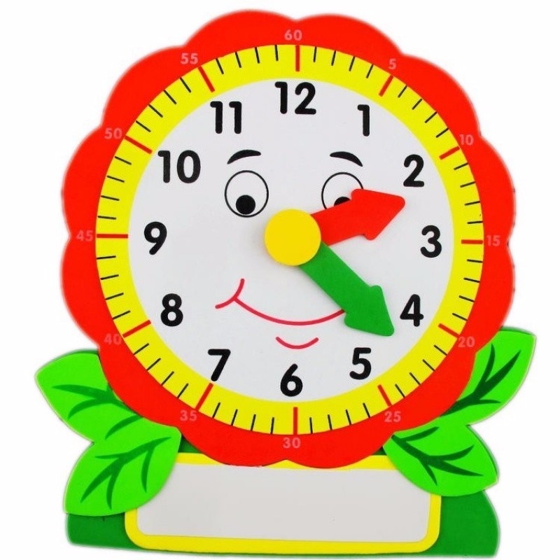 钟表幼儿儿童表盘教具小学生幼儿园教学模型钟表时钟自制手工树叶时钟