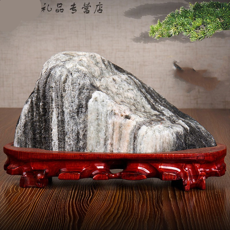 天然奇石靠山石补缺角送老板办公室桌面摆件乔迁开业送朋友石头假山