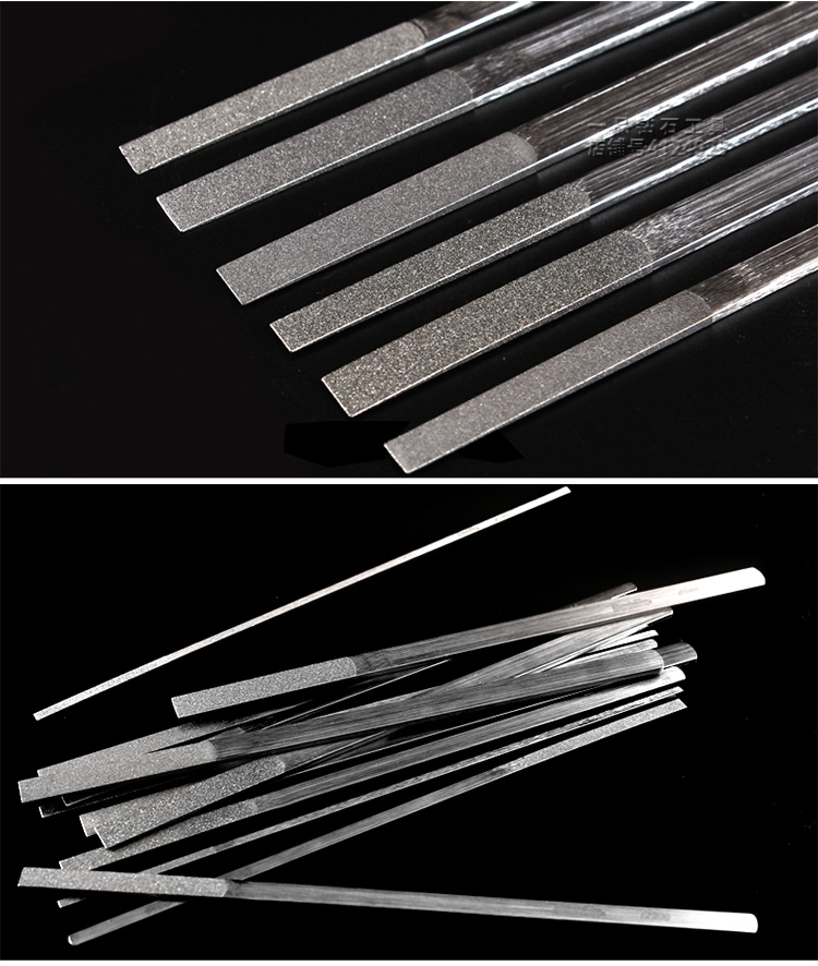 锉刀cf-400钻石合金挫刀进口金刚石扁平套装besdia大平斜 cf-406(宽度