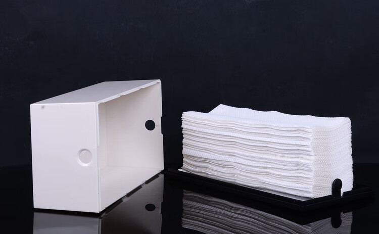 长方形擦手纸盒家用台式桌面二合一抽纸盒创意家居抽取式擦手纸盒白色