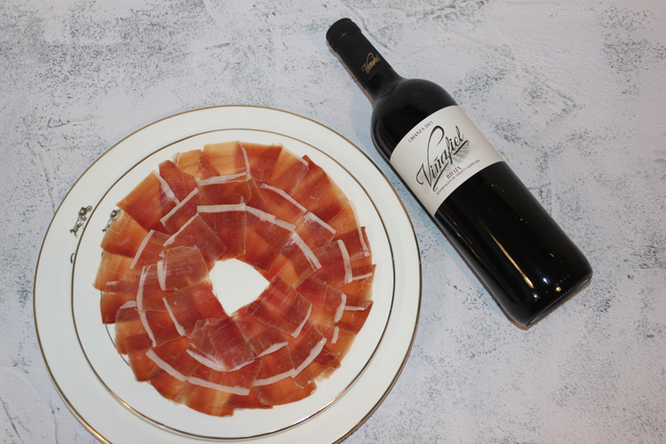 西班牙火腿片进口伊比利亚哈蒙片风干黑猪后腿手工切片即食60g 5j火腿