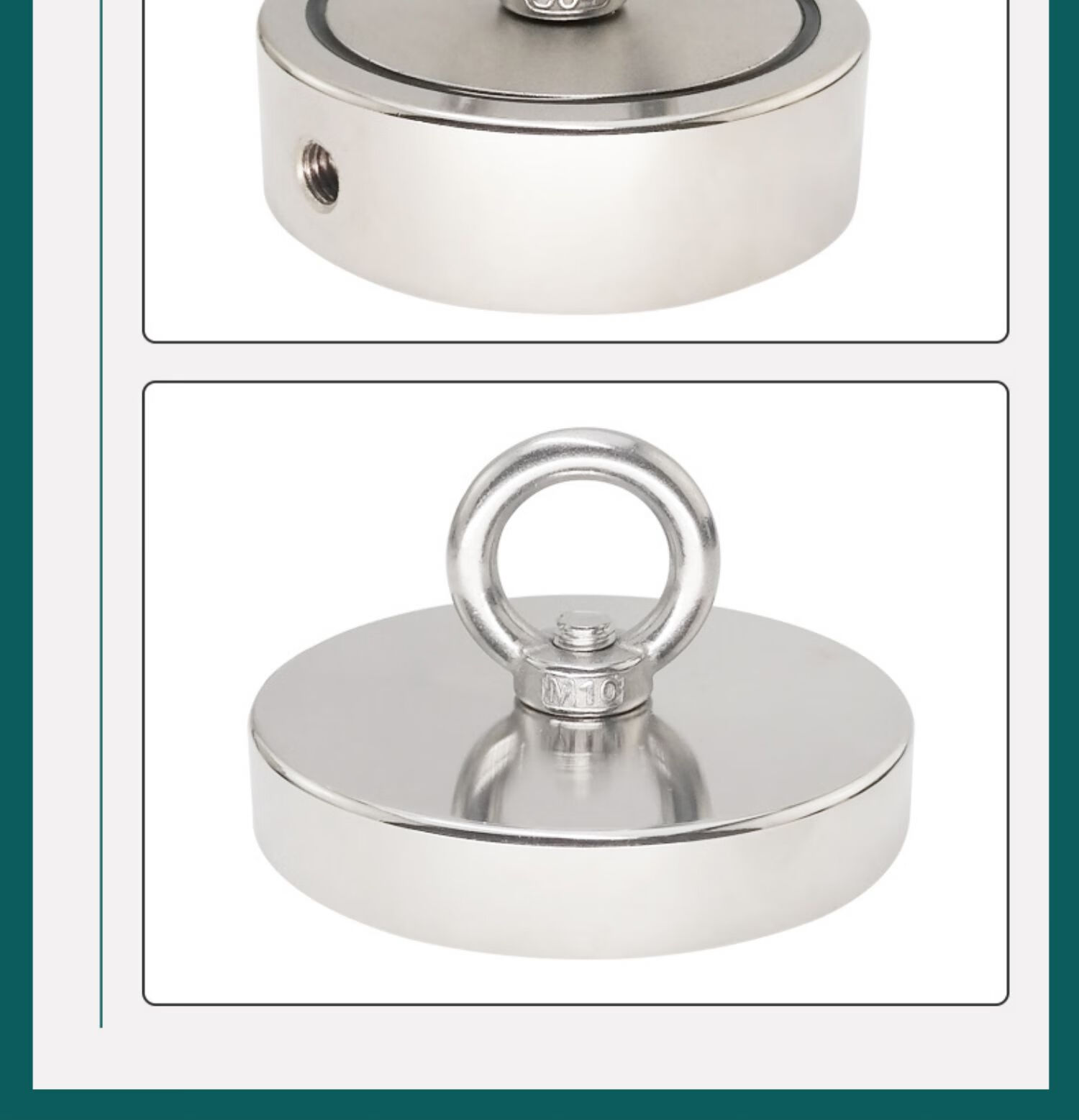 打捞器强磁吸力圆形钕铁硼吸铁石大号高强度磁力吸铁器吸盘 单面打捞