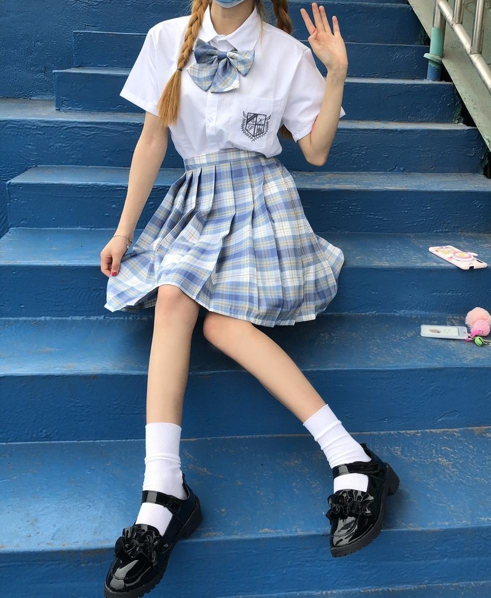 免脱打嘢野裙方便裙超短裙无内衬少女jk裙子百褶裙短裙格裙半身裙夏季