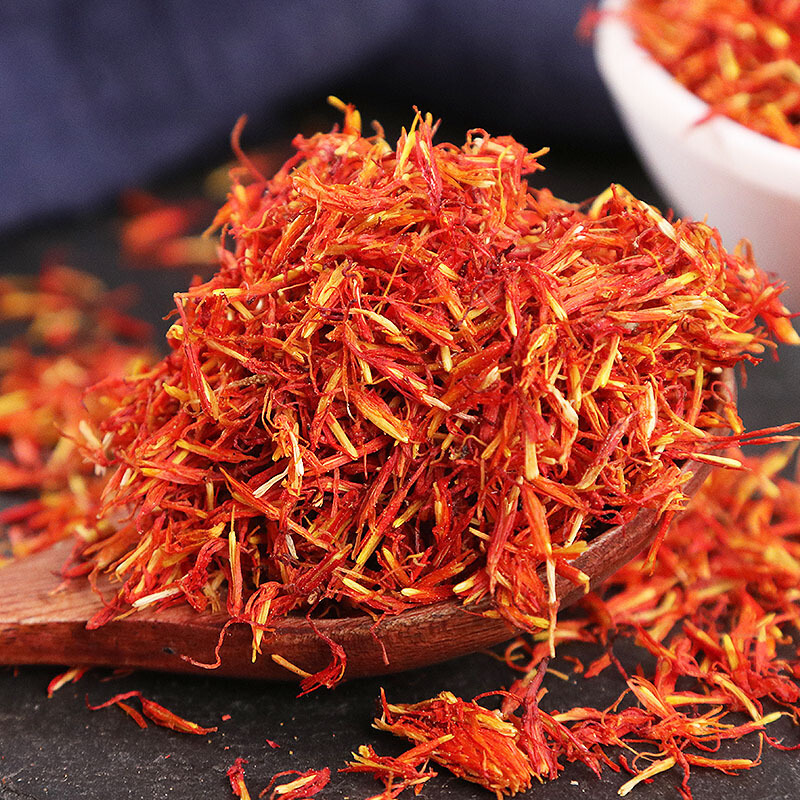 新疆红花草红花艾叶泡脚散红花500g泡水泡澡