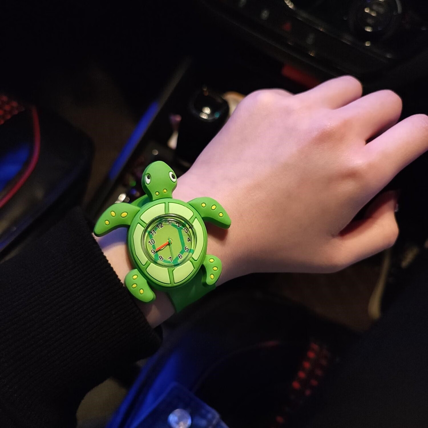 劳力士绿水龟表绿水龟儿童表劳力士抖音同款绿水龟沙雕鲨鱼小乌龟拍拍