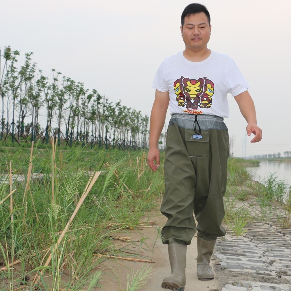 鞋靴下田插秧鞋下田插秧鞋软底水田鞋插秧靴高筒下水裤农田水田靴水鞋