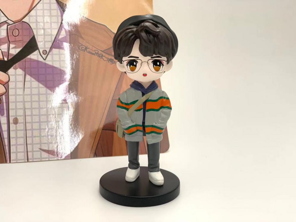 肖战手办 周边同款q版卡通公仔玩偶娃娃模型生日礼物定制黏土人偶 浅