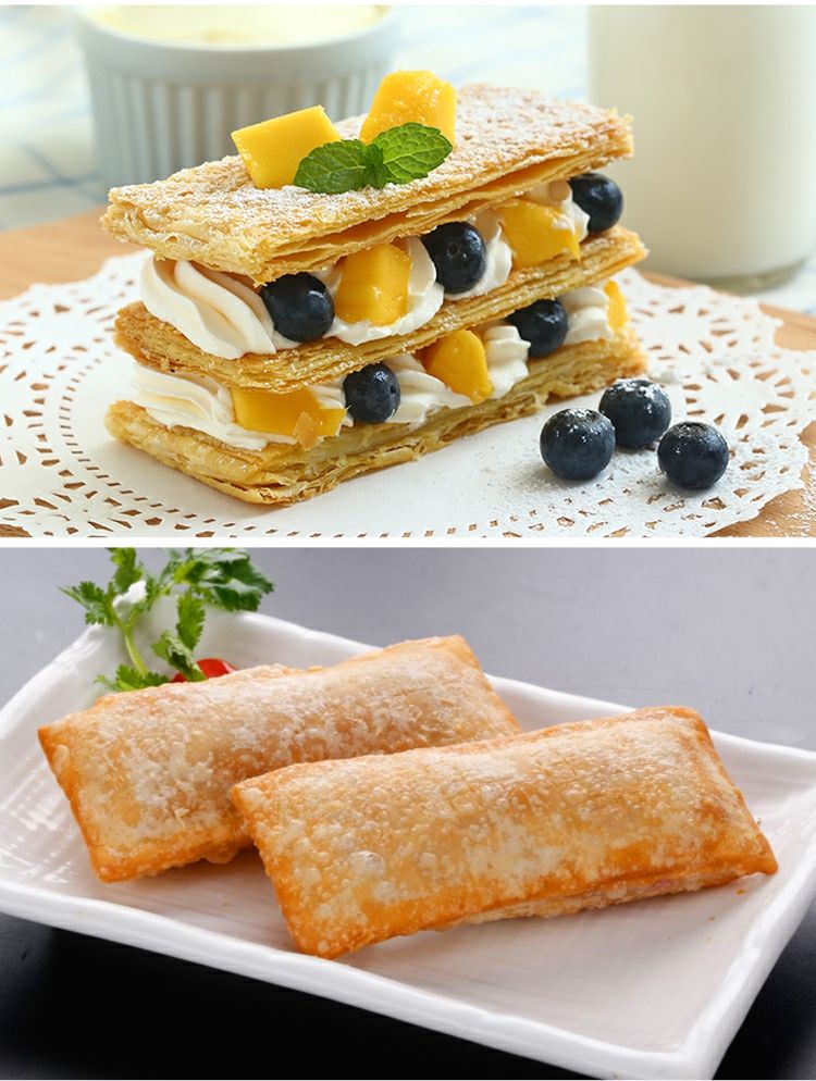 惠灵顿牛排酥皮 7式法式起酥皮6片千层皮拿破仑惠灵顿牛排榴莲酥派