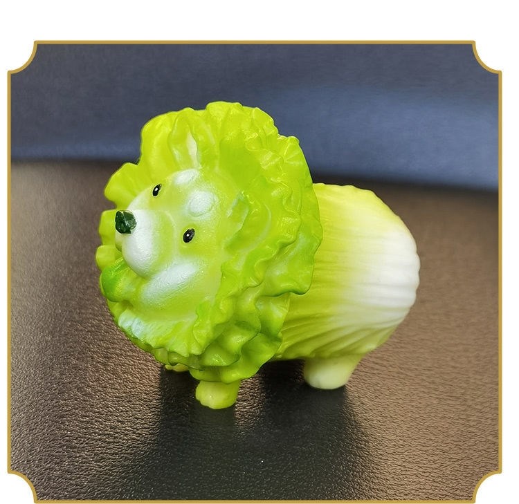 菜狗挂件白菜狗粉色菜狗系列菜狗模型开花菜狗摆件财树脂卡通 大号120