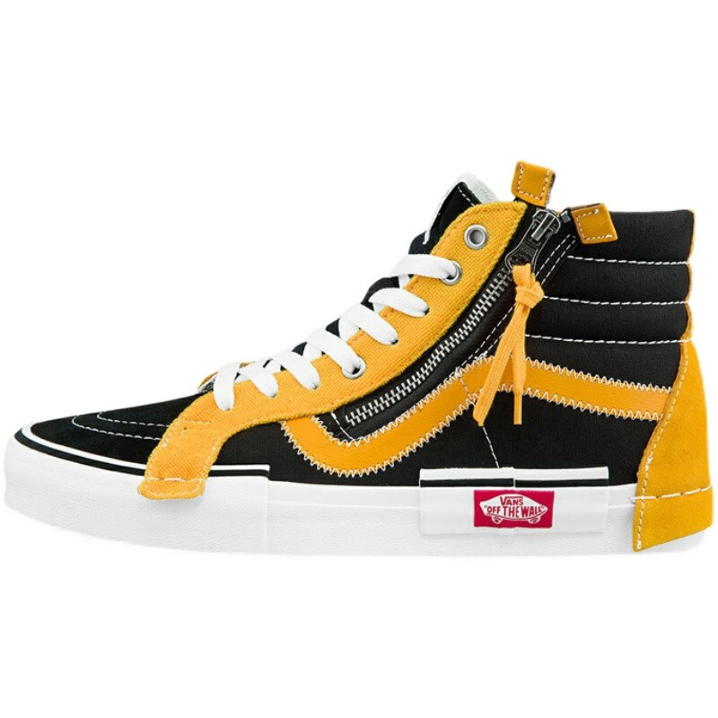 vans范斯男女鞋板鞋sk8-hi cap经典解构拉链休闲鞋时尚潮流帆布鞋vn0