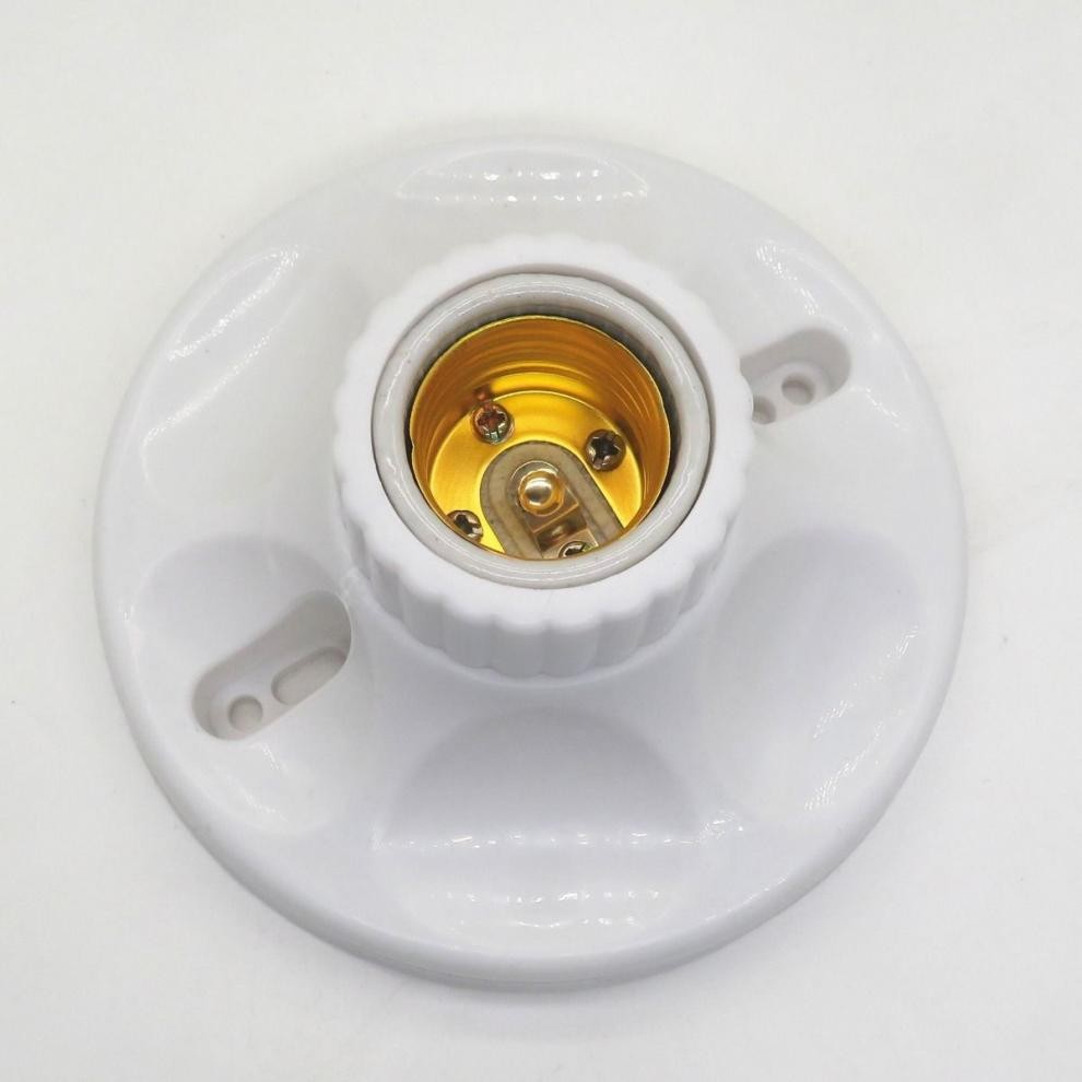 小米(mi)品质86型暗装灯座灯头led底座通用e27大螺口灯头家用暗盒