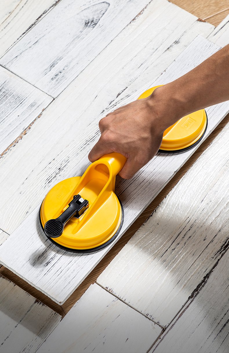 木地板拉紧器得力单双爪玻璃吸盘真空强力重型瓷砖工具小型挂钩地板吸