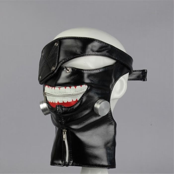 东京食尸鬼cosplay喰种黑化金木研cos战斗服弹力皮衣套装假发面具