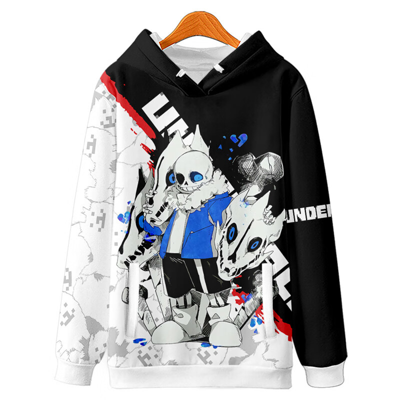 简顾 传说之下周边连帽卫衣undertale骷髅兄弟游戏外套加绒男sans衣服