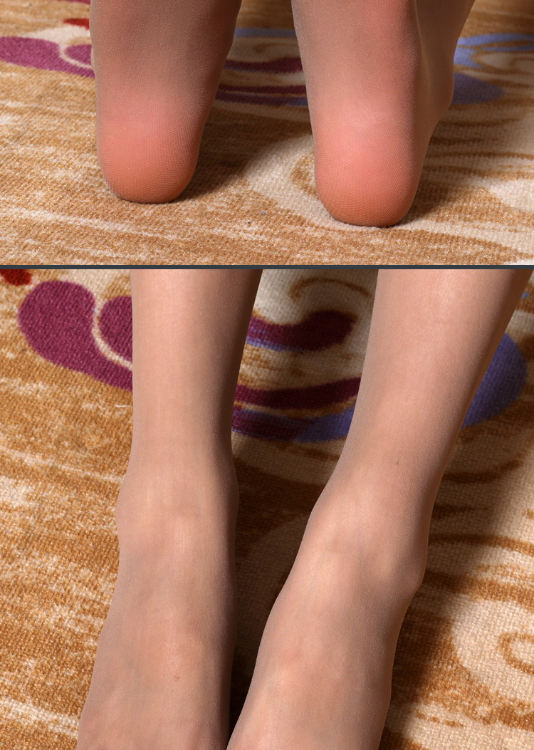 姿秀可女士五趾丝袜薄诱惑男式隐形无缝五指袜连裤袜性感透明飞机袜