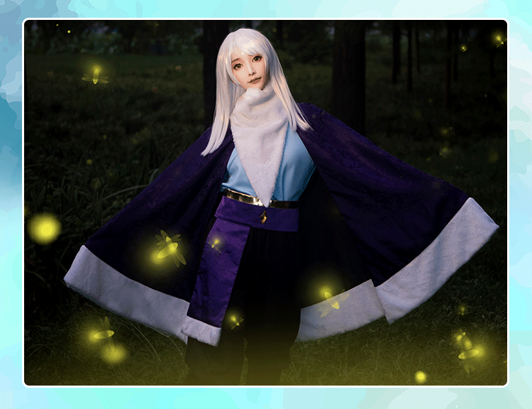 现货光之后裔cosplay服双层面料动漫斗篷披风 (现货)凛冬季衣服 s