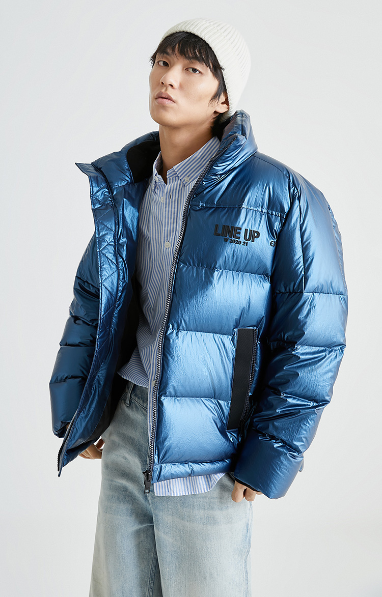 jackjones杰克琼斯男冬保暖舒适百搭潮流立领羽绒服外套220412080 f39