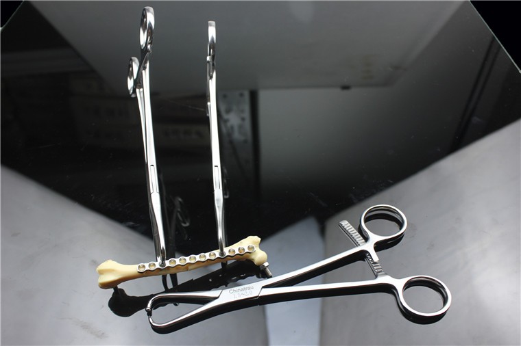 小动物骨科手术器械医用球头点状压接骨板复位钳尖头圆头复位器宠物