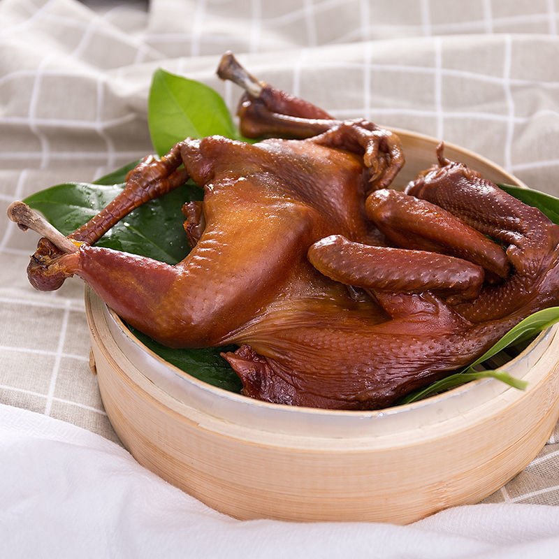 藤桥熏鸡 温州特产全鸡大鸡三黄鸡熟鸡 熟熏鸡2只礼盒【常温保存】