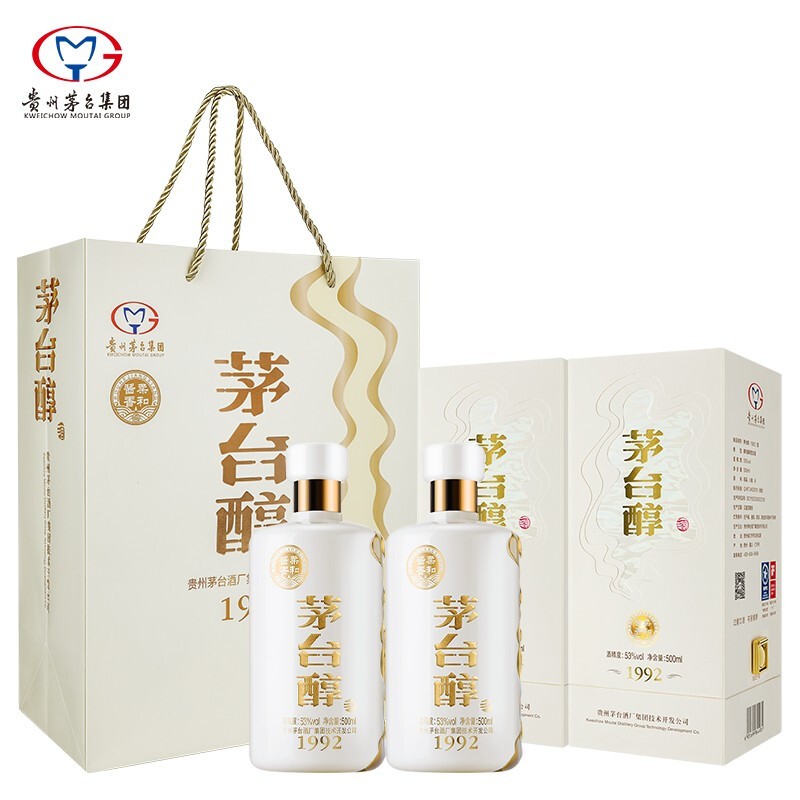 贵州茅台酒厂集团茅台醇1992柔和酱香型白酒53500ml整箱6瓶装