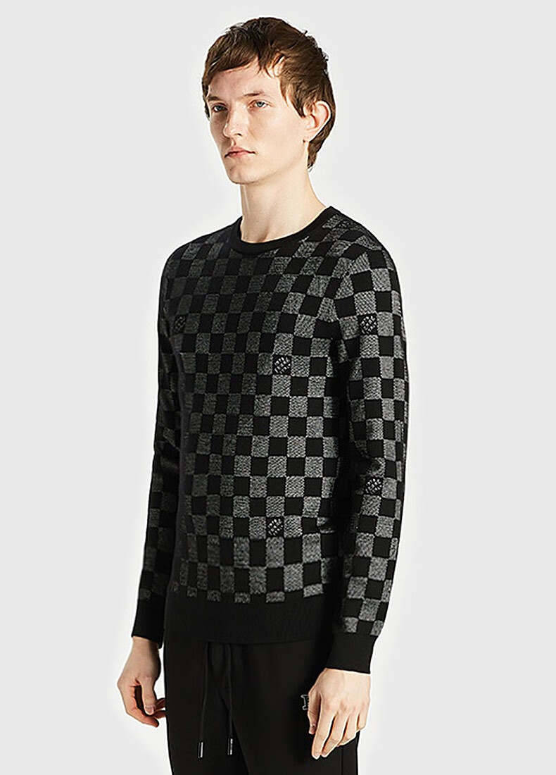 ferre费雷奢侈品男装秋冬新品圆领毛衣时尚男士休闲套头长袖毛衫男