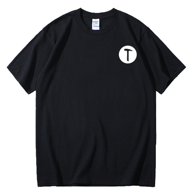 夏天穿的短t恤上衣衣服棉2022夏季圆领短袖罗永浩smartisan锤子科技