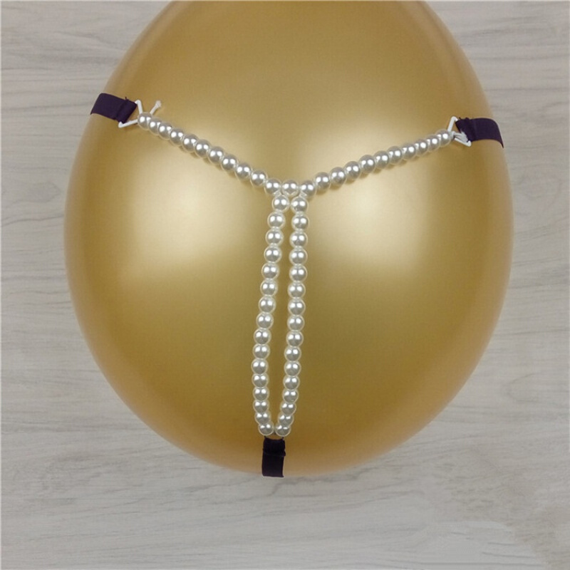 性感透明蕾丝珠子t裤大码一根带子女士 红色>内裤女性感诱惑镂空裤衩