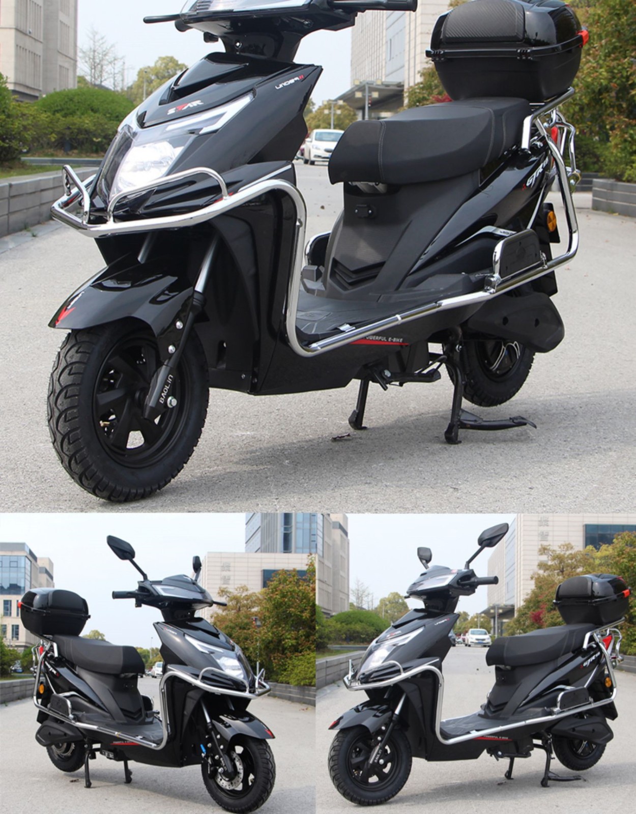 电动车电瓶车山区爬坡王载重王电动车96v长跑王大功率高速电机双人