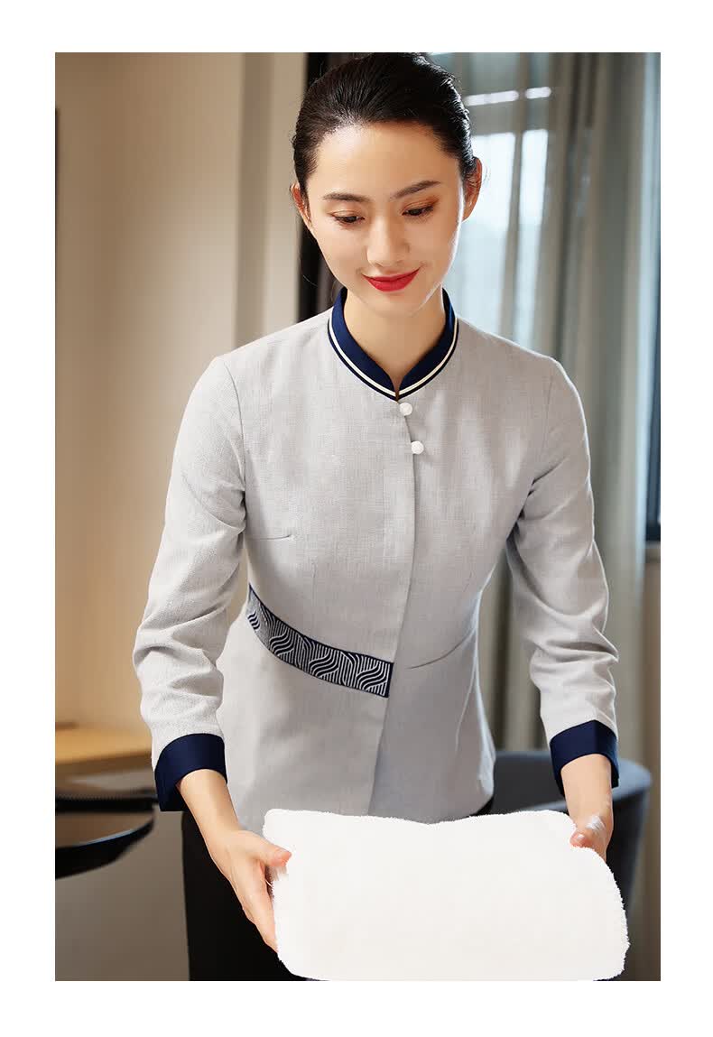 bwuky工作服男保洁工作服长袖女宾馆酒店家政客房服务员售楼部医院