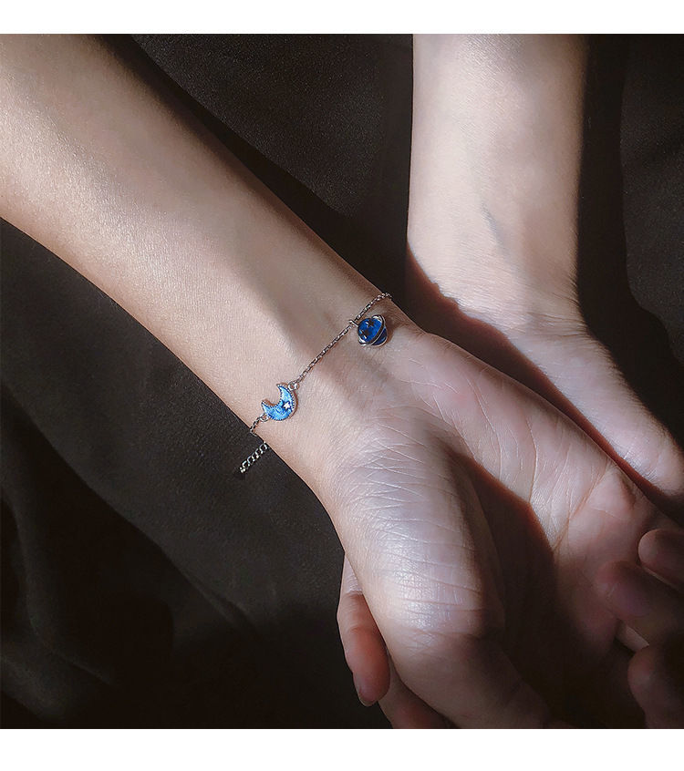 麦可伊 星空梦幻手链女韩版学生闺蜜铺梦网手环礼物时尚个性手饰 人鱼