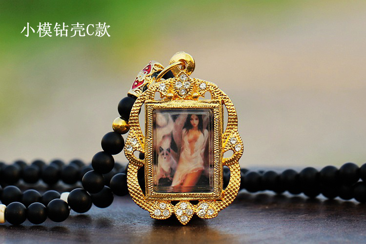 凌盛泰国佛牌九尾狐锁心佛牌古巴扁旺桃花九尾狐仙佛牌狐狸心锁七夕