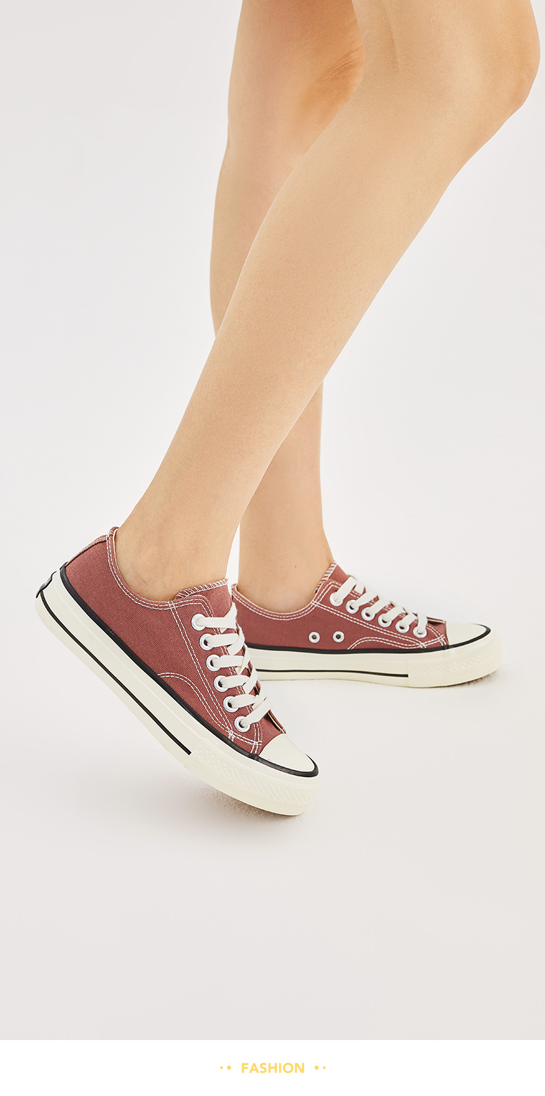 【暂勿上】热风帆布鞋女士系带休闲鞋h14w9708 01黑色 34