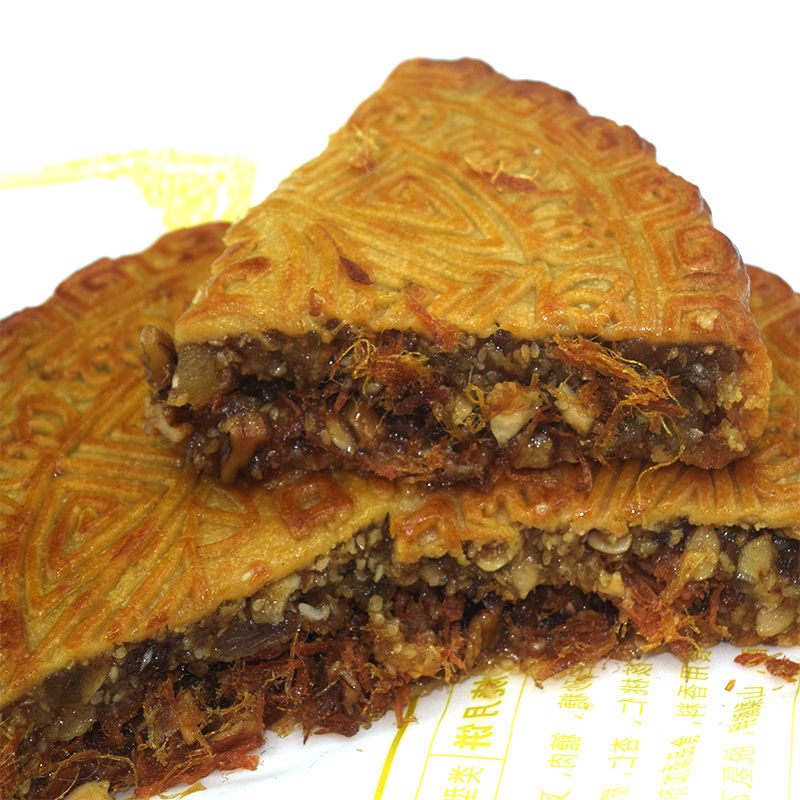 2斤广西合浦五仁叉烧大月饼广式伍仁1000g单个传统两斤伍仁肉丝2斤