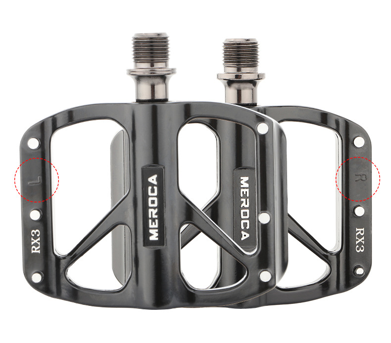 自行车脚踏山地自行车铝合金脚蹬折叠车单车du轴承脚踏板rx3黑色3培林