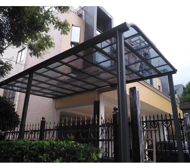 雨棚阳台庭院阳光棚铝合金雨棚别墅轻奢阳光棚户外遮阳棚露台门窗庭院