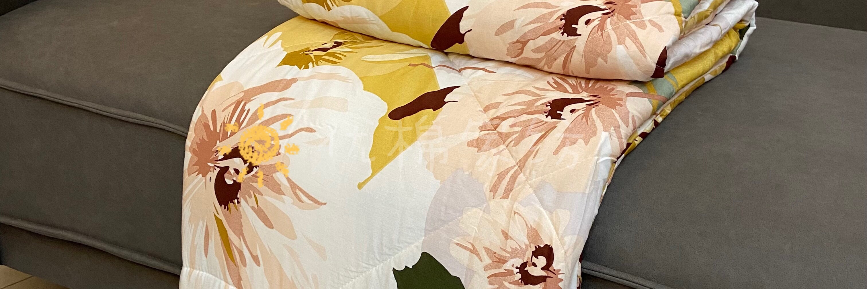 正品苏香绸 舒香绸棉绸夏凉被空调被韩香绸人造棉夏被子丝绸薄被 黄色